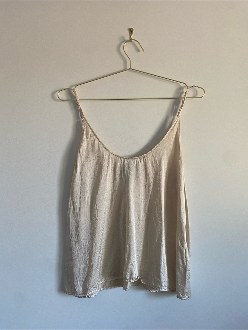 Reformation Champagne Silk Cami